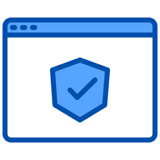 Website notification check mark website icon Website notification check mark website icon