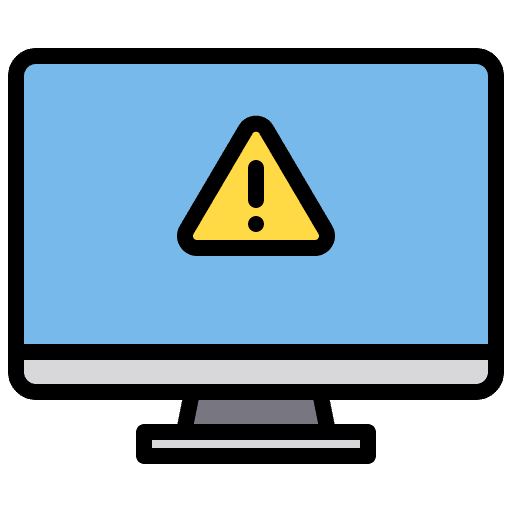 Computer virus ui computer icon Computer virus ui computer icon