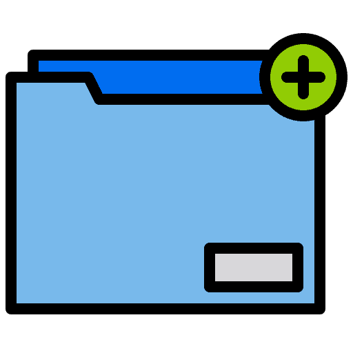 Folder alert document ui icon Folder alert document ui icon