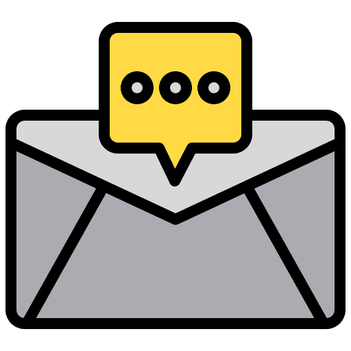 Mail letter communications chat icon Mail letter communications chat icon