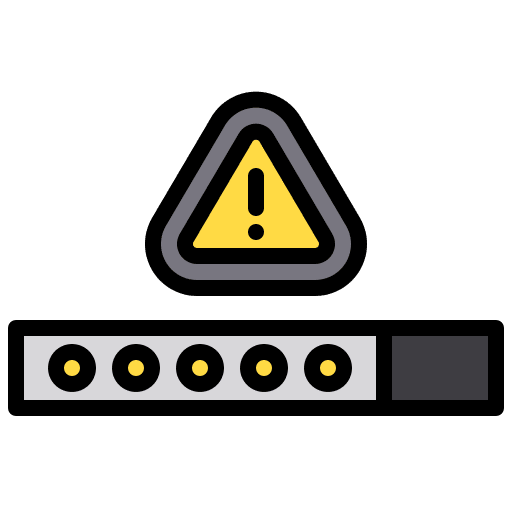Password alert security wrong icon Password alert security wrong icon