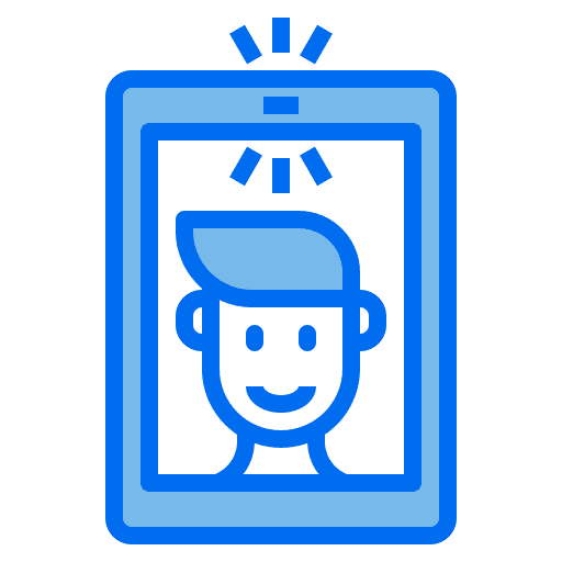 Take a photo take a photo selfie device icon