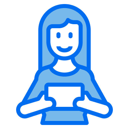 Woman electronics device people icon