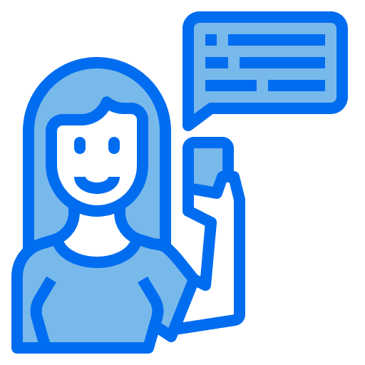 Speech bubble technology user smartphone icon Speech bubble technology user smartphone icon