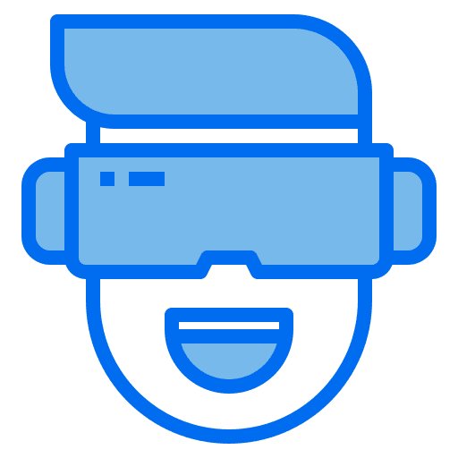 Vr player technology device icon Vr player technology device icon