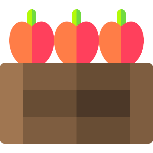 Apple crate healthy harvest icon Apple crate healthy harvest icon