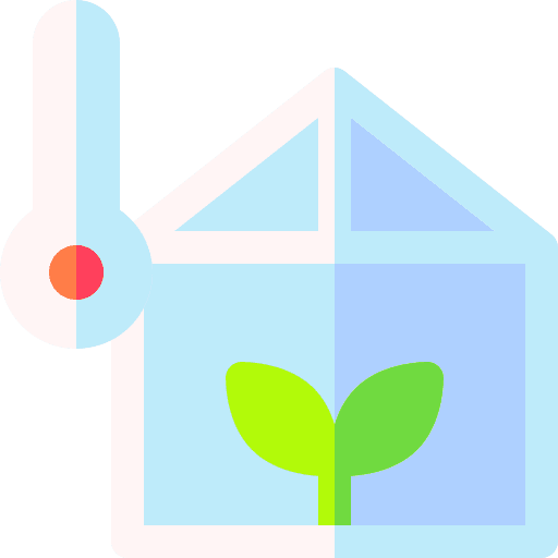 Greenhouse agriculture thermometer sprout icon Greenhouse agriculture thermometer sprout icon