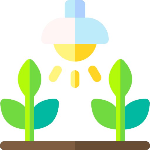 Light electronics sprout plant icon Light electronics sprout plant icon