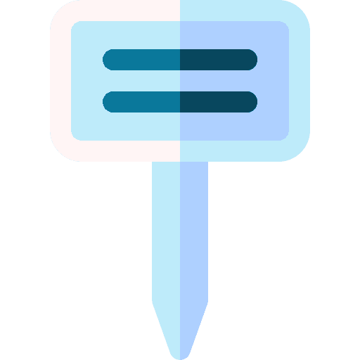 Plant farming information sign icon Plant farming information sign icon