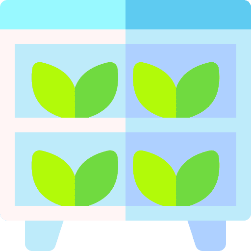 Shelving cultivation greenhouse farming and gardening icon Shelving cultivation greenhouse farming and gardening icon