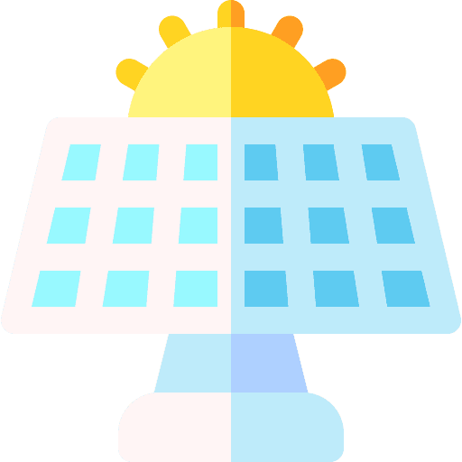 Solar panel ecology and environment green power sun icon Solar panel ecology and environment green power sun icon