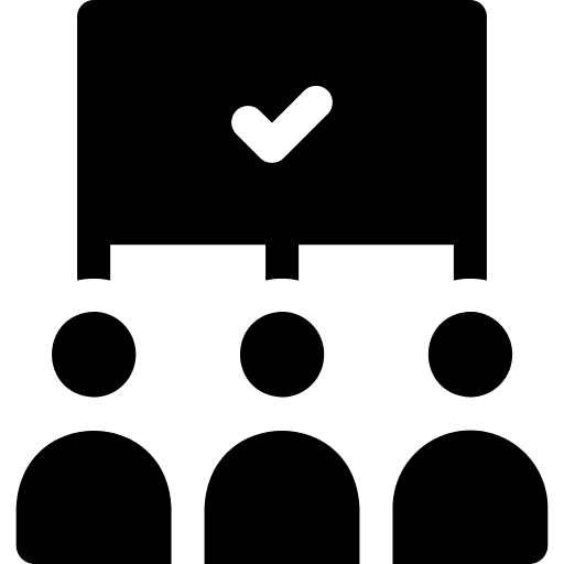Voters voting check user icon Voters voting check user icon