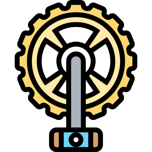 Gear part gear bicycle icon