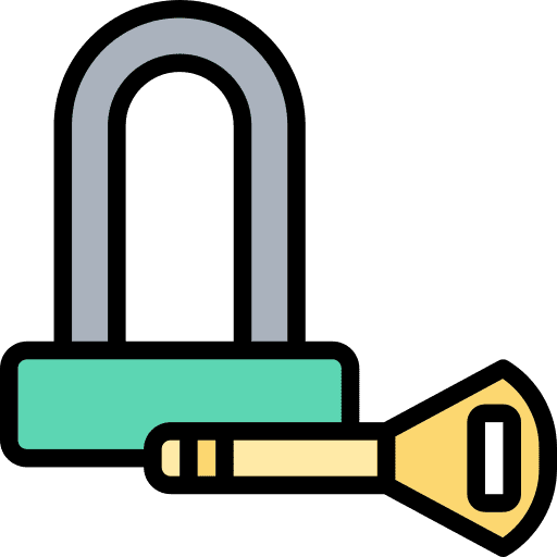Padlock bicycle padlock vehicle icon Padlock bicycle padlock vehicle icon