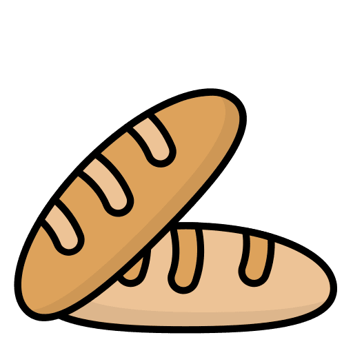 Bread bread meal baguette icon