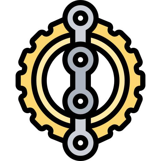 Chain chain mechanism crankset icon Chain chain mechanism crankset icon
