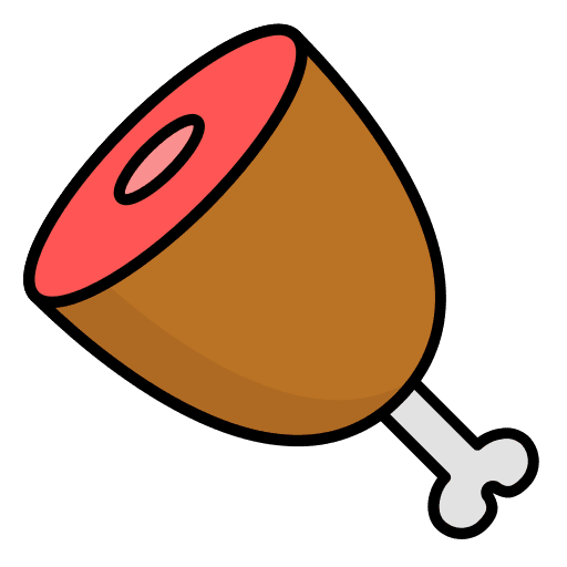 Ham leg ham leg butcher pork leg icon