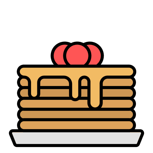 Pancake pancake food and restaurant cooking icon Pancake pancake food and restaurant cooking icon