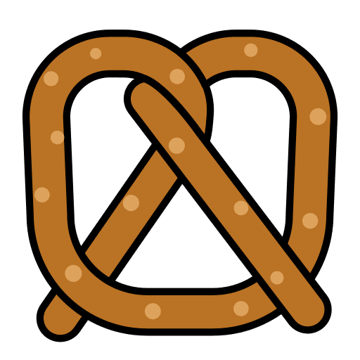 Pretzel bread pretzel food and restaurant icon Pretzel bread pretzel food and restaurant icon