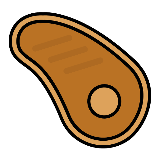 Steak barbecue food and restaurant steak icon Steak barbecue food and restaurant steak icon
