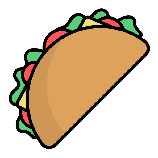 Taco mexican food food and restaurant taco icon Taco mexican food food and restaurant taco icon