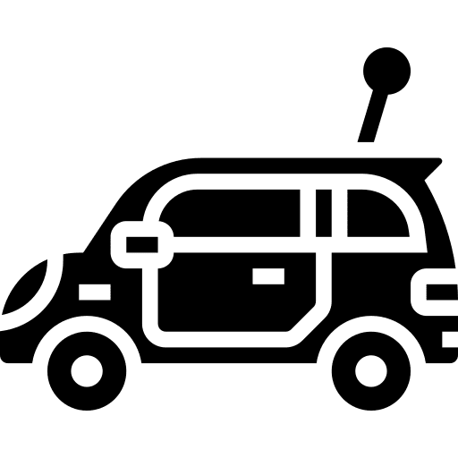 Van car electronics wagon transportation icon