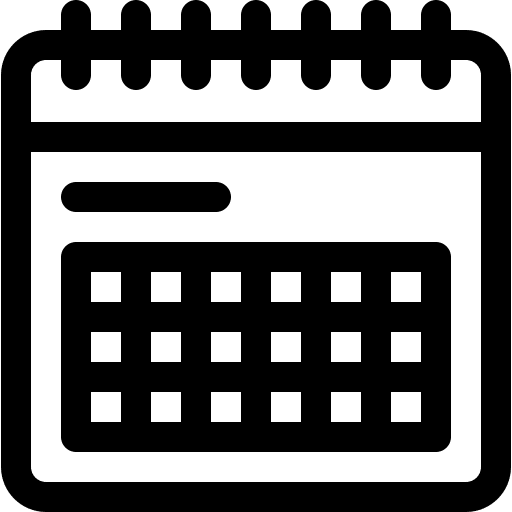 Calendar organization administration calendar icon