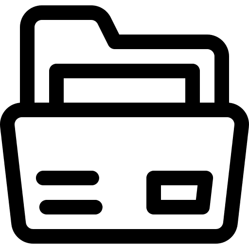 Folder storage document files and folders icon