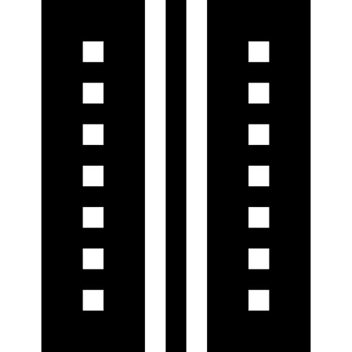 Lane signaling zip line transportation icon