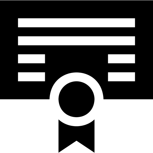 Certificate certificate files and folders certification icon