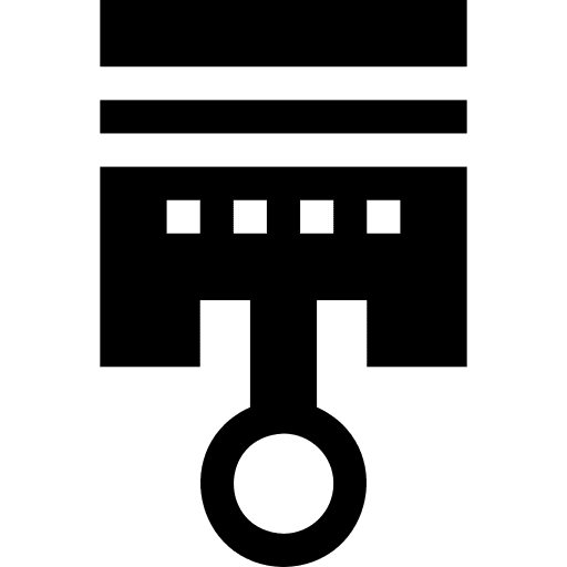 Piston engine cylinder power icon