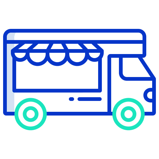 Food truck food truck fast food transportation icon