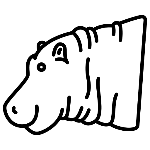 Hippopotamus wild life hippopotamus animals icon Hippopotamus wild life hippopotamus animals icon