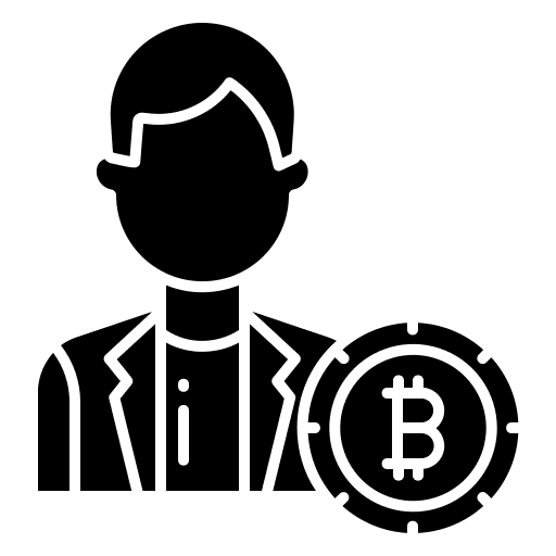 User coin bitcoin avatar icon