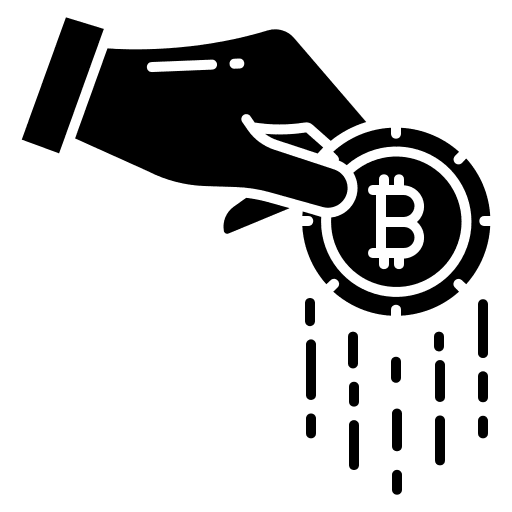 Bitcoin funding ebitda save icon