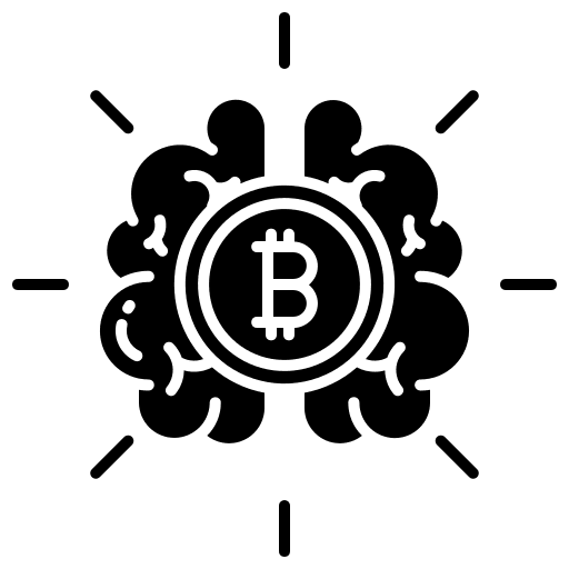 Brain profit business and finance head icon