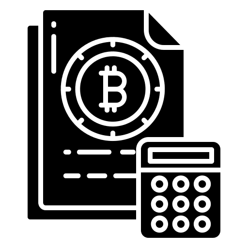 Calculator bitcoin calculator coin icon