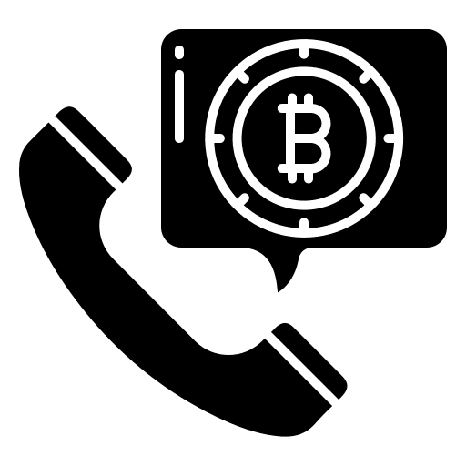 Call communications digital currency chat icon