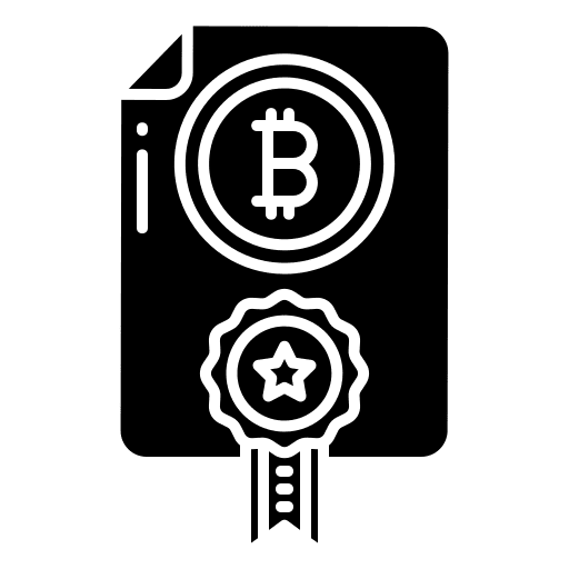 Document certificate business and finance license icon