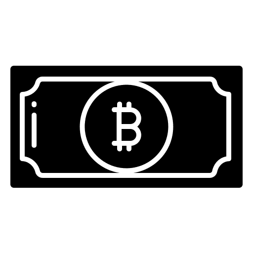 Bitcoin bitcoin bill money icon