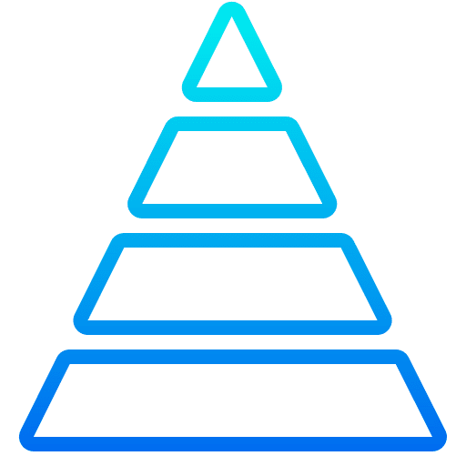Piramid state piramid arrows icon