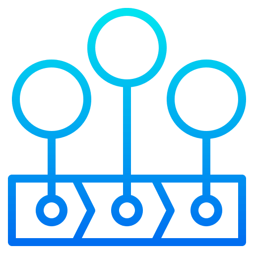 Timeline chart point timeline icon