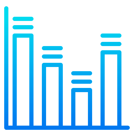 Bar chart infographic report graph icon Bar chart infographic report graph icon