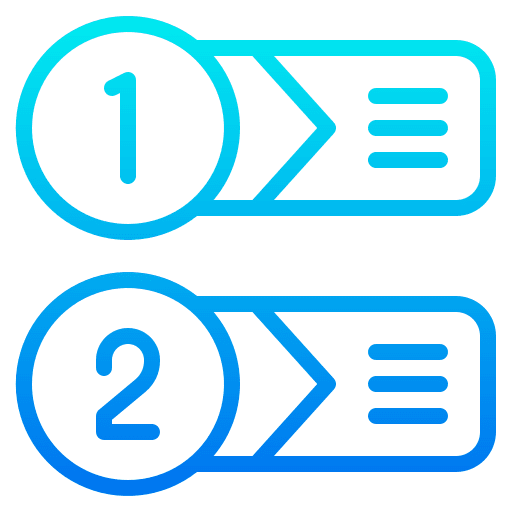 Diagram list infographic arrows icon Diagram list infographic arrows icon