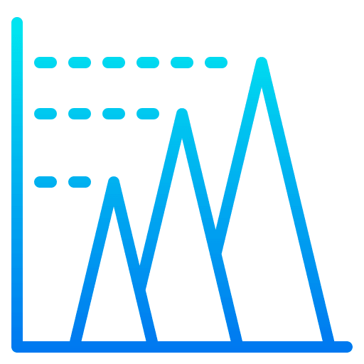 Bar graph report business and finance statistics icon Bar graph report business and finance statistics icon