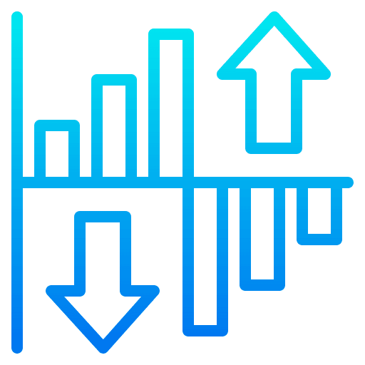 Bar chart infographic stats graph icon Bar chart infographic stats graph icon
