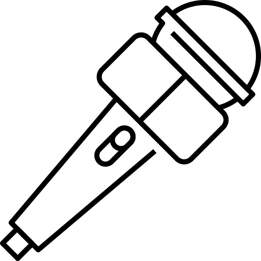 Microphone communications technology television icon Microphone communications technology television icon