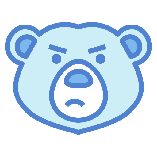 Bear animals angry bear icon Bear animals angry bear icon