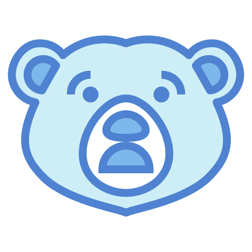 Bear bear alarm surprised icon Bear bear alarm surprised icon