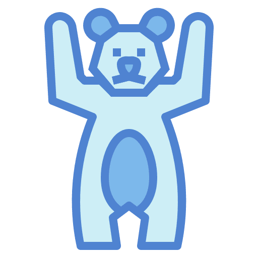 Bear bear animal wild life icon